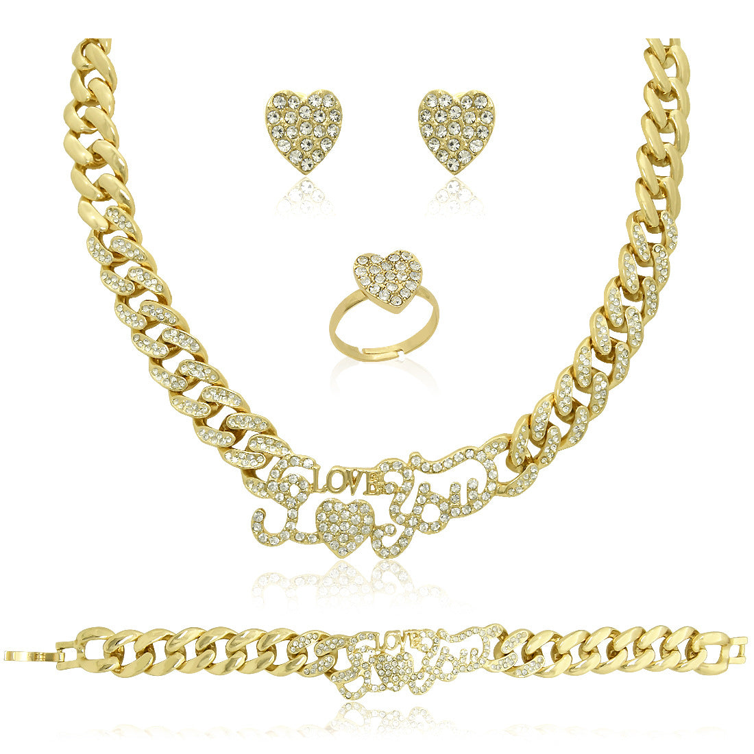 Classic XO Jewelry Four-piece Set