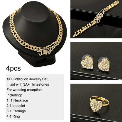 Classic XO Jewelry Four-piece Set
