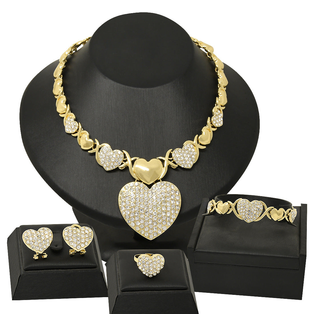 Classic XO Jewelry Four-piece Set