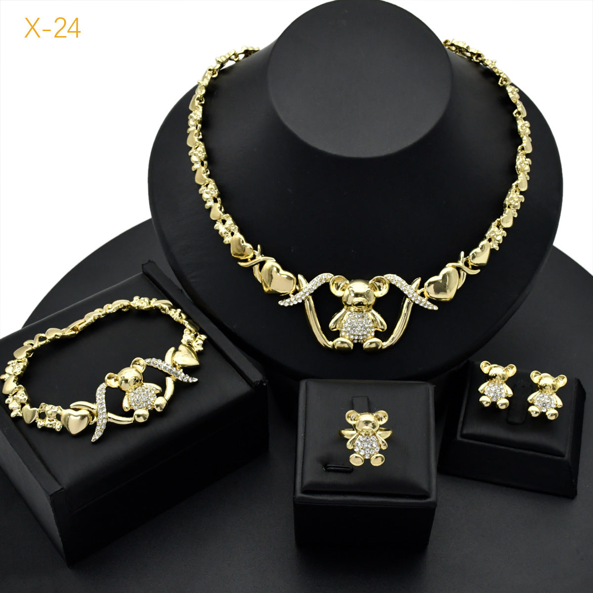 Classic XO Jewelry Four-piece Set