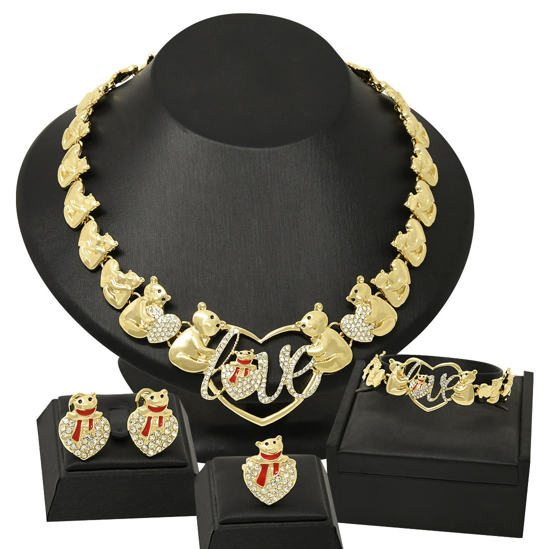 Classic XO Jewelry Four-piece Set