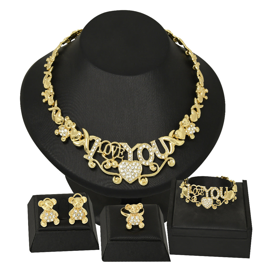 Classic XO Jewelry Four-piece Set